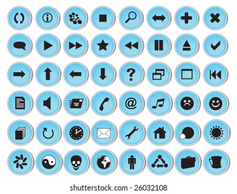 Glossy Icon Set for Web