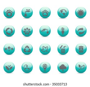 Glossy icons, environmental