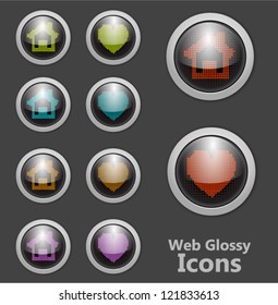 Glossy Icons Set