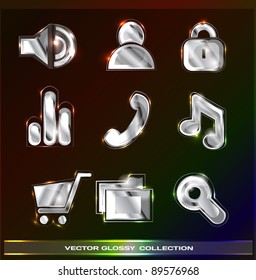 Glossy icons (silver set)