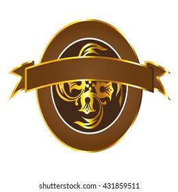 a glossy illustration of a crest