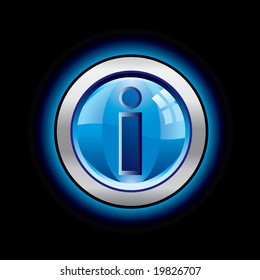 Glossy info button from series