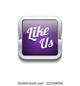 Glossy Like Us Vector Icon Button