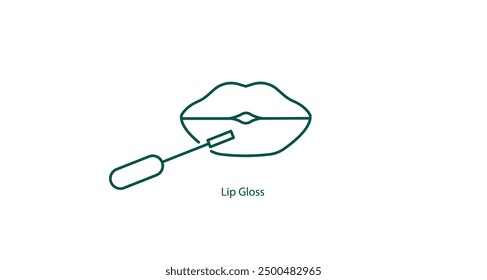 Glänzende Lippe Gloss Tube Vektor Design