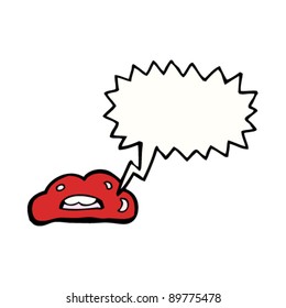 glossy lips cartoon