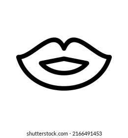 Glossy Lips Icon Vector Symbol Design Stock Vector (Royalty Free ...