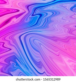 Glossy liquid abstract background. Marbling, acylic paint texture