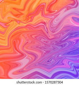 Glossy liquid abstract background. Marbling, acylic paint texture