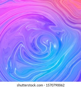 Glossy liquid abstract background. Marbling, acylic paint texture