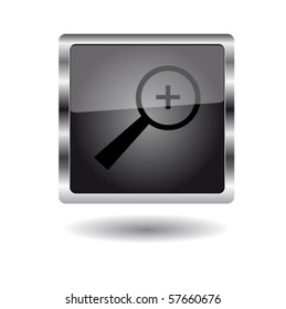 Glossy magnifier button