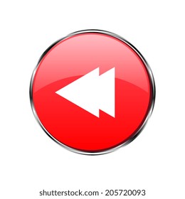 Glossy media button,Play . Vector