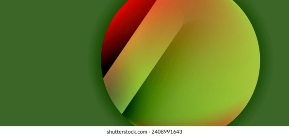 Glossy metal glowing circles geometric background. Minimal abstract composition. Vector illustration For Wallpaper, Banner, Background, Card, Book Illustration, landing page