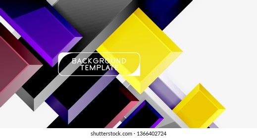 Fondo geométrico moderno brillante, composición de flechas abstractas. Vector