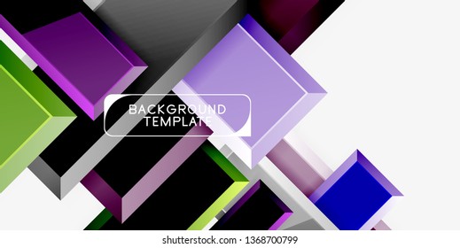 Fundo geométrico moderno brilhante, composição de setas abstratas. Vetor