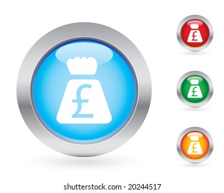 Glossy money button set