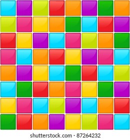 Glossy mosaic. Abstract seamless background.