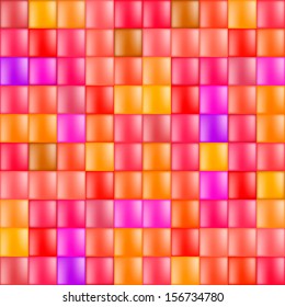 Glossy mosaic cells. Vector background.