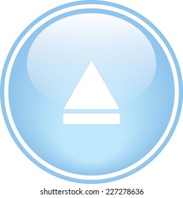Glossy multimedia icon blue eject