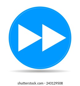 Glossy multimedia icon forward