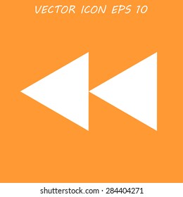Glossy multimedia icon  forward vector EPS flat
