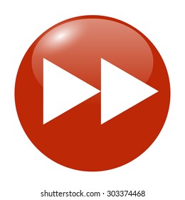 Glossy multimedia icon  forward vector EPS flat