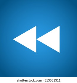 Glossy multimedia icon  forward vector EPS flat