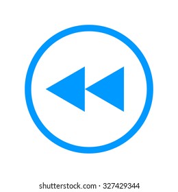 Glossy multimedia icon  forward vector EPS flat