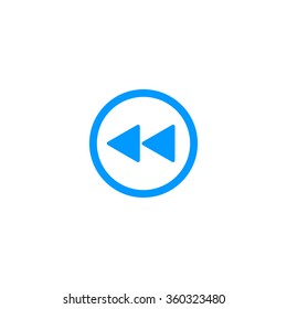 Glossy multimedia icon  forward vector EPS flat