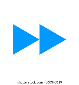 Glossy multimedia icon  forward vector EPS flat