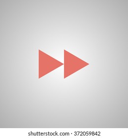 Glossy multimedia icon  forward vector EPS flat