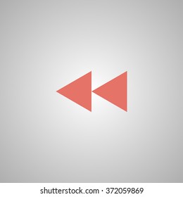 Glossy multimedia icon  forward vector EPS flat