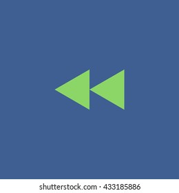 Glossy multimedia icon forward vector EPS flat