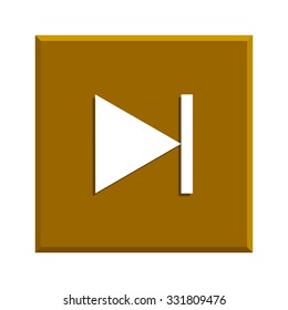 Glossy multimedia icon  next track vector EPS