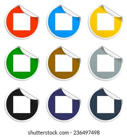 Glossy multimedia icon stop Vector EPS flat