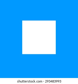 Glossy multimedia icon stop Vector EPS flat