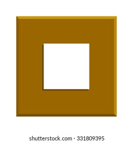Glossy multimedia icon stop Vector EPS flat