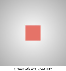 Glossy multimedia icon stop Vector EPS flat
