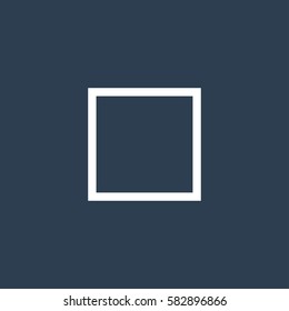 Glossy multimedia stop line icon vector