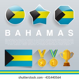Glossy National Buttons and Badges : Vector Illustration