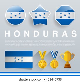 Glossy National Buttons and Badges : Vector Illustration