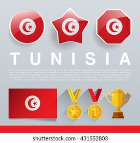 Glossy National Buttons and Badges : Vector Illustration