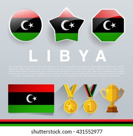 Glossy National Buttons and Badges : Vector Illustration
