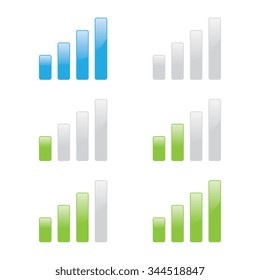 Glossy Network Signal Strength Indicator