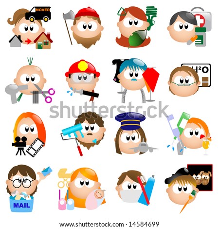 Glossy Occupation icons - Part 2 out of 7 (vector)