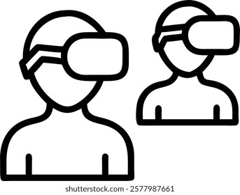 Glossy office space with VR training session and copy space concept as A glossy image showing an office space where employees are engaged in a VR training session wearing headsets