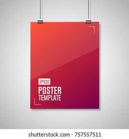 Glossy paper with clips