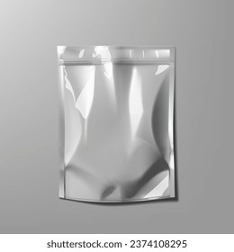 Glossy Paper Or Foil Pouch For Cosmetic Mask Sheet Package. EPS10 Vector