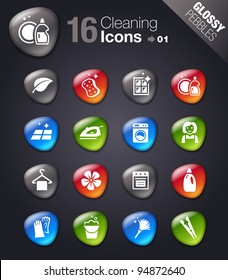 Glossy Pebbles - Cleaning Icons