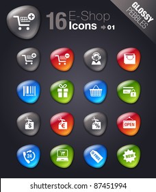 Glossy Pebbles - Shopping icons