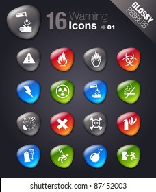 Glossy Pebbles - Iconos de advertencia